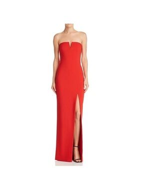 NWT LIKELY Windsor Red Strapless Maxi Gown Size 4